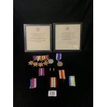 A ROYAL FLEET RESERVE MEDAL TO JX.777525 H.R.REED. PO. B. 26273 R.F.R. AND GROUP OF WWll MEDALS -