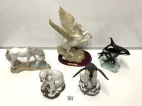 BROOKS & BENTLEY ANIMAL FIGURINES AND LENOX FIGURINE AND MORE