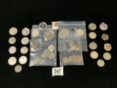 QUANTITY OF MIXED USED COINAGE.