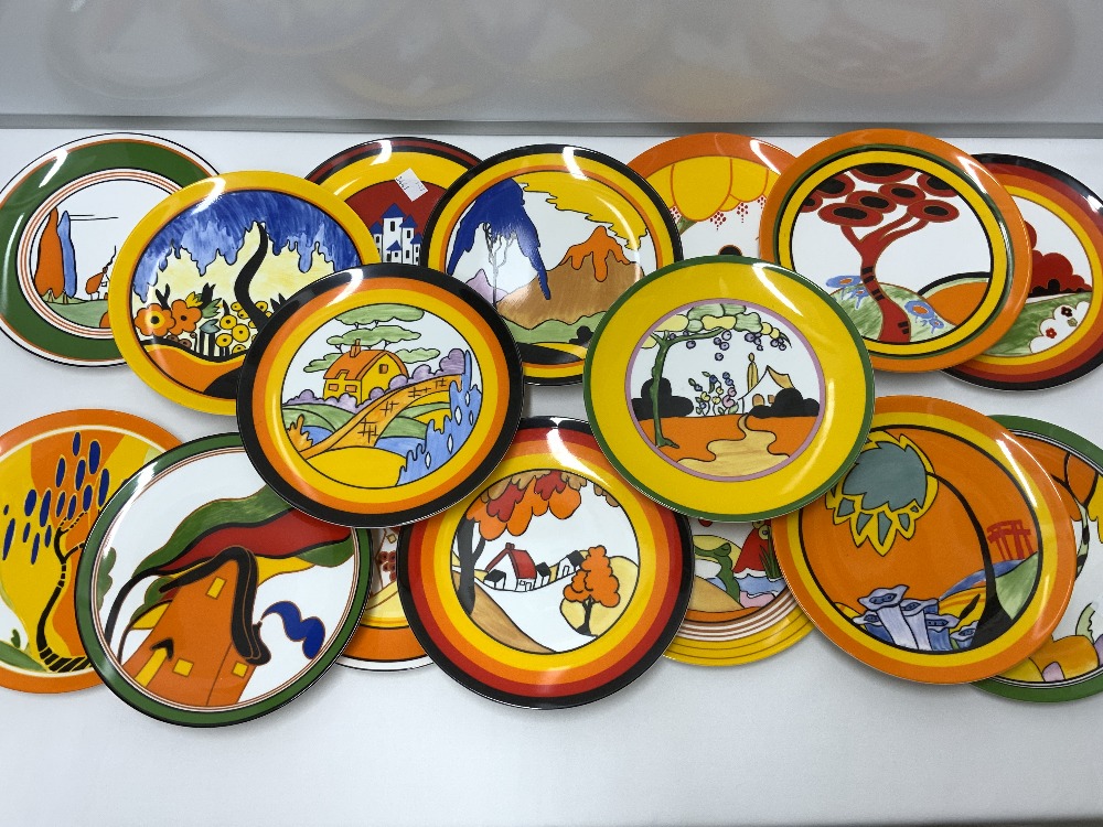 16 WEDGEWOOD BIZZARE PATTERN FROM THE WORLD OF CLARICE CLIFF LTD EDITION WALL PLATES. - Image 2 of 6