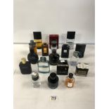 QUANTITY OF MENS USED AFTERSHAVES - HUGO BOSS, ISSEY MIYAKE, AND MORE.
