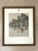 CECIL ALDIN ( 1870 - 1935 ) SIGNED LITHOGRAPH FRAMED AND GLAZED 55 X 66CM