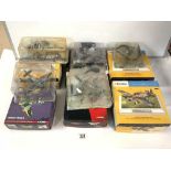 COLLECTION OF MODEL AIRPLANES IN BOXES. INCLUDES CORGI AND MODEL ZONE