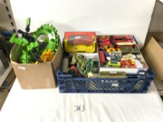 CORGI 496 ESCORT IN BOX, DINKY ARMOURED CAR, MATCHBOX AND OTHER TOY VEHICLES AND PLASTIC SPACE