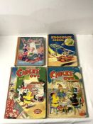 SEVEN 1950s ANNUALS INCLUDES - PLAYWAYS ENID BLYTON, KNOCKOUT, 2 RAINBOW AND 3 CHICKS OWN.
