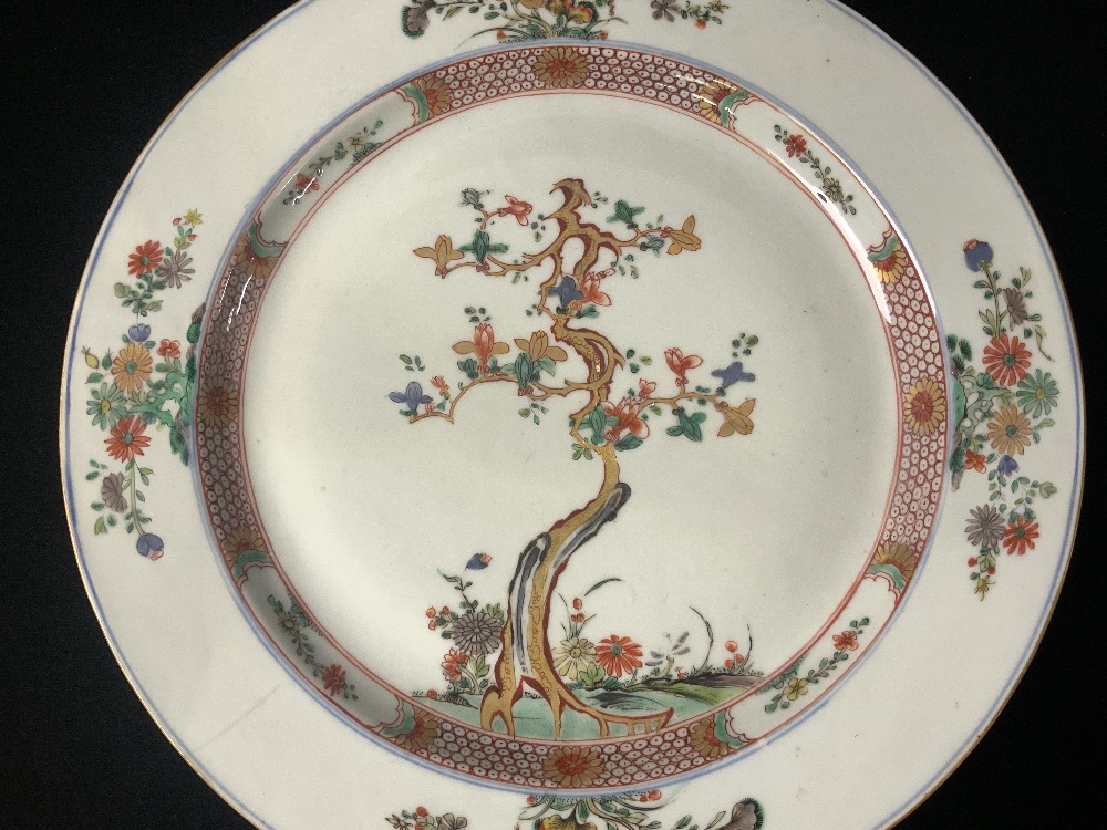 CHINESE FAMILLE ROSE CHARGER; A/F; 39 CMS DIAMETER. - Image 2 of 4