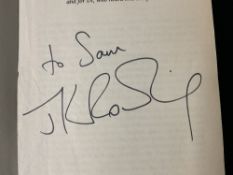 A SIGNED 24TH EDITION J K ROWLING HARRY POTTER AND THE PHILOSOPHER'S STONE PAPERBACK.