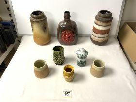 QUANTITY OF ART POTTERY INCLUDES SYLVAC AND MORE