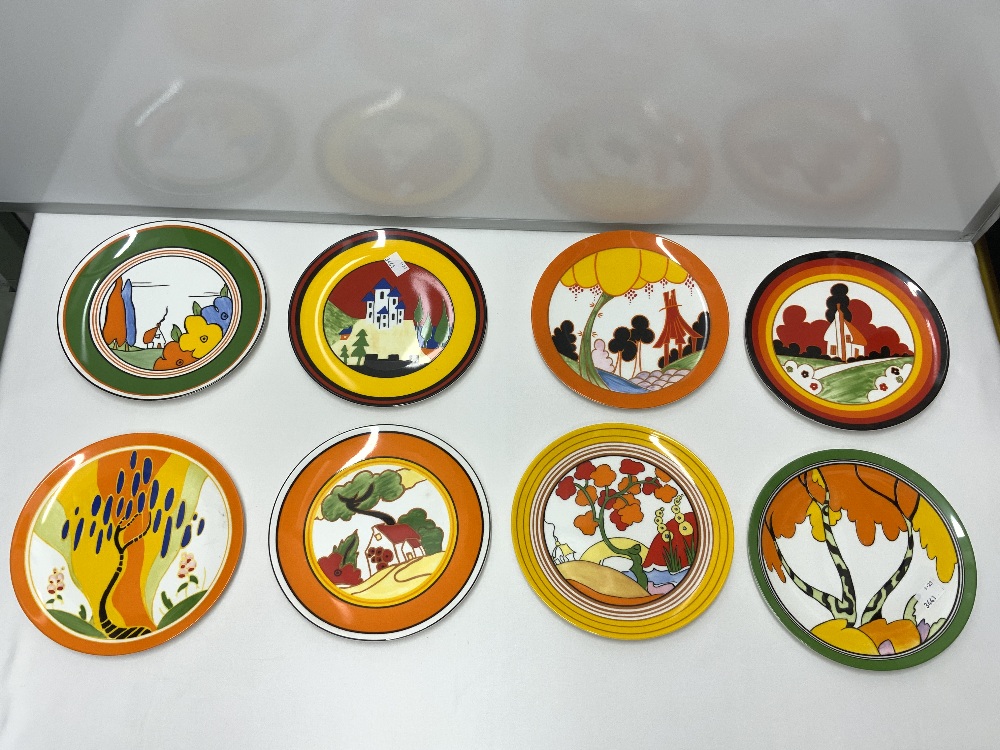 16 WEDGEWOOD BIZZARE PATTERN FROM THE WORLD OF CLARICE CLIFF LTD EDITION WALL PLATES. - Image 4 of 6