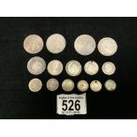 SMALL QUANTITY OF USED COINS,