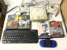 SEGA DREAMCAST CONSOLE, CONTROLERS; A/F, GAMES AND MORE.