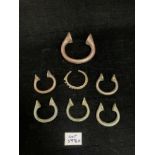 COLLECTION OF BRONZE SLAVE BANGLES