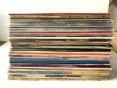 QUANTITY OF ALBUMS INCLUDES - BEATLES , DAVID BOWIE AND MORE.INCLUDES SOME FIRST PRESSING