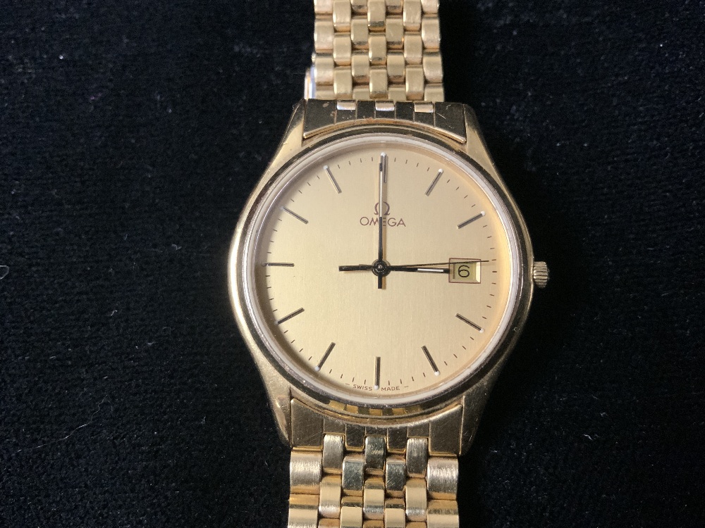 GENTS GOLD PLATED QUARTZ OMEGA SEAMASTER WRISTWATCH IN OMEGA BOX. - Image 2 of 6
