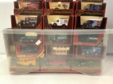 LARGE QUANTITY MATCHBOX MODELS OF YESTERYEAR COMMERCIAL VEHICLES, STEAM WAGONS, BUSES AND MANY