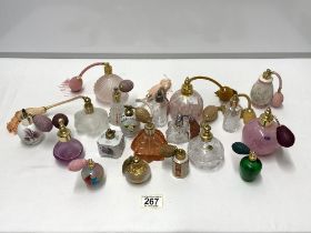 COLLECTION OF ATOMISERS GLASS AND CERAMIC