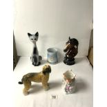 MIXED CHINA HORSE, CAT AND DOG AND MORE