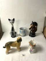 MIXED CHINA HORSE, CAT AND DOG AND MORE