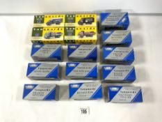 LlEDO COLLECTORS CLUB MODEL CARS IN BOXES, AND VANGUARDS BOXED COMMERCIAL VEHICLES.