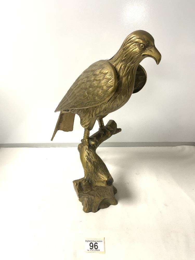 A BRASS MODEL OF AN EAGLE; 39 CMS.