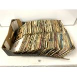 QUANTITY OF 45 RPM RECORDS - BEATLES, GRACE JONES, TALKING HEADS AND MANY MORE.