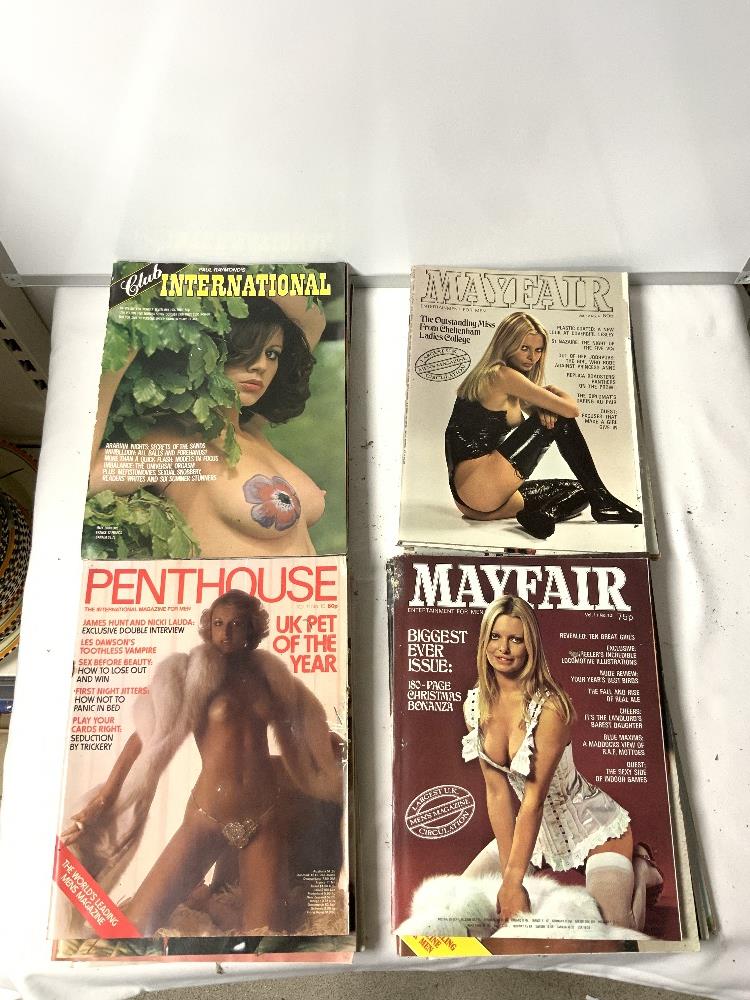 A QUANTITY OF GLAMOUR MAGAZINES - MAYFAIR AND INTERNATIONAL. - Image 3 of 3