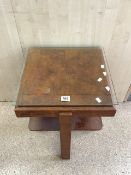 ART DECO TWO TIER OCCASIONAL SQUARE TABLE