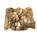 A QUANTITY OF OLD USED PENNIES.
