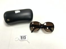 GENUINE CHANEL SUNGLASSES WITH CASE ( 5198=H C.714/38 58016 135 2N SERIAL NUMBERS )