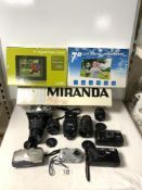 MIXED CAMERAS AND ACCESSORIES INCLUDES; FUJI, NIKON AND MORE WITH DIGITAL PHOTO FRAMES