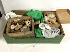QUANTITY ANIMAL BONES, SKULL, FOSSILS AND OTHER.