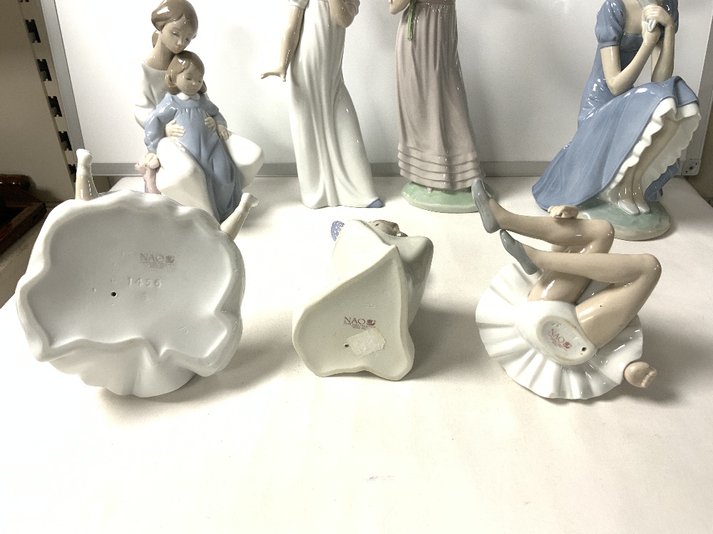 SEVEN NAO FIGURES VARIOUS INCLUDING A BALLERINA; LARGEST 31 CMS. - Image 3 of 5