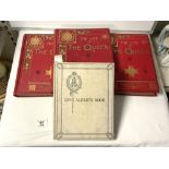 SET OF THREE VOLUMES "THE LIFE OF THE QUEEN" WITH STEEL ENGRAVED PLATES; PUBLISHER J.S VIRTUE AND