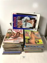 A QUANTITY OF FIESTA AND ESCORT GLAMOUR MAGAZINES.