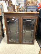 VINTAGE DISPLAY CABINET; 91.5 X 102CM