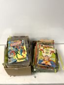 QUANTITY OF CLASSICS ILLUSTRATED COMIC STORIES, SUPERMAN COMIC AND OTHERS.