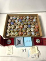 A COLLECTION OF FIFTY ONE HALCYON DAYS ENAMEL PILL BOXES.