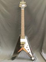 EPIPHONE FLYING V ELECTRIC GUITAR ( 0910210576 ) MADE IN KOREA WITH SOFT CASE