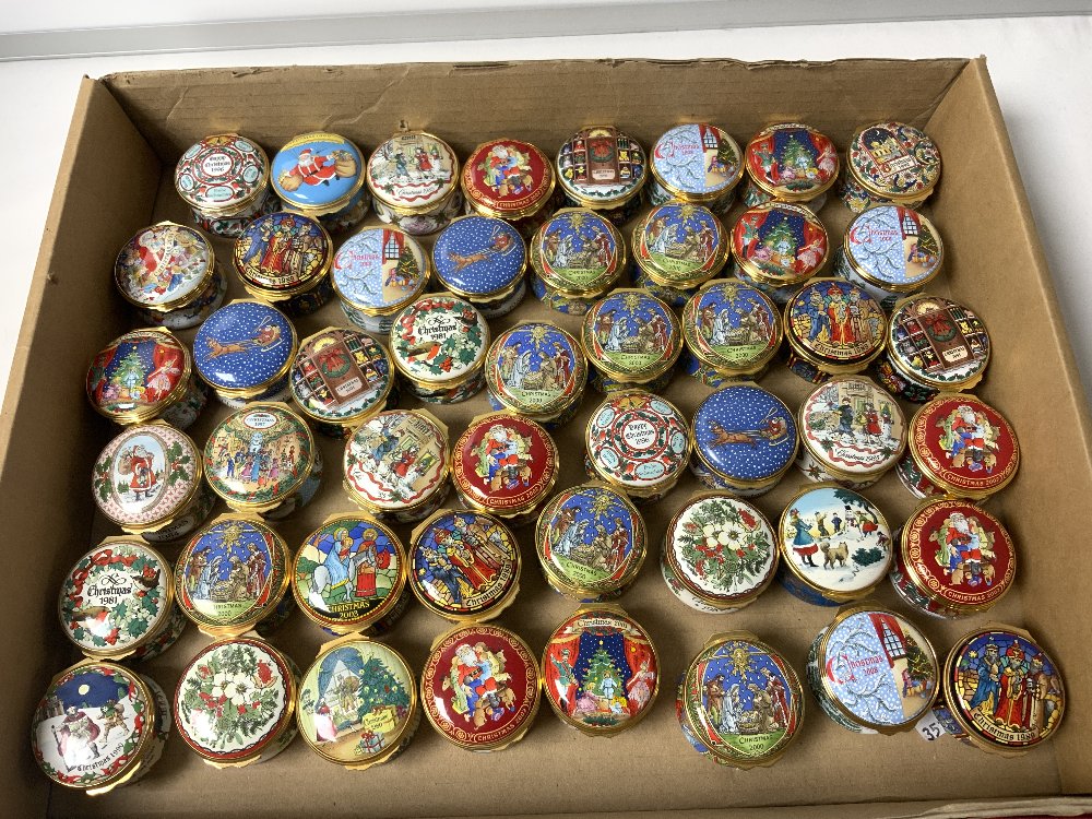 A COLLECTION OF FIFTY ONE HALCYON DAYS ENAMEL PILL BOXES. - Image 2 of 4