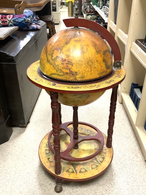 A GLOBE DRINKS TROLLEY. - Image 3 of 6