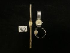 GENTS STEEL AVIA WRISTWATCH AND TWO LADIES AVIA WRISTWATCHES.