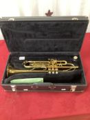 CASED BRASS TRUMPET KING 601 USA