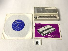 A VINTAGE STYLOPHONE WITH BOOKLET AND RECORD. [ WORKING ]