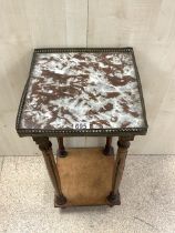 MARBLE TOPPED TWO TIER STAND