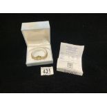 A LADIES 375 HALLMARKED GOLD ACCURIST QUARTZ WRISTWATCH WITH RECEIPT FOR £295 IN 1994; 12.8 GRAMS