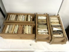 A LARGE QUANTITY OF DECORATIVE TILES, INCLUDING VICTORIAN.