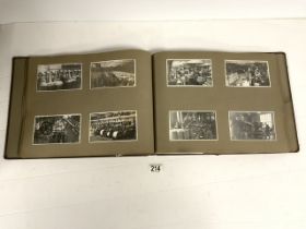 A BUXTUN 1950s PHOTOGRAPH ALBUM WITH PHOTOGRAPHS.