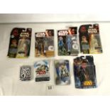 STARWARS PLAY FIGURES - VARIOUS AND GAMING CARDS.