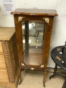 ANTIQUE FRENCH EMPIRE STYLE DISPLAY CABINET WITH ORMOLU MOUNTS 120 X 50 X 34 CM