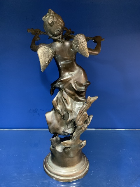 ART NOUVEAU STYLE BRONZE FIGURE OF A LADY, 36 CMS. - Image 3 of 6